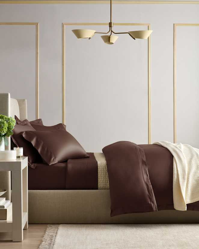 Espresso Signature Giza Cotton Sateen Duvet Cover