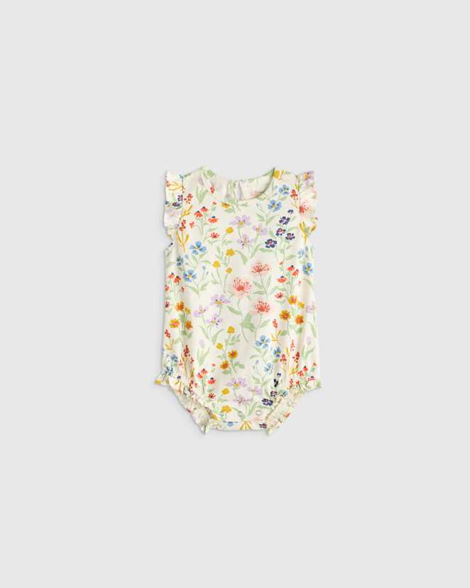 Garden Path 100% Organic Cotton Bubble Romper