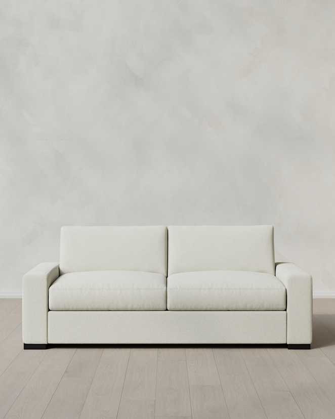 Ivory Stillman Sleeper Sofa in Performance Basketweave