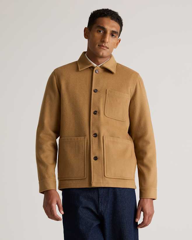 Caramel Italian Wool Chore Jacket