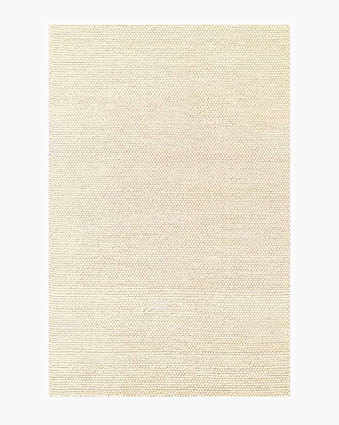Cream Tapis Tribeca tissé à la main en laine