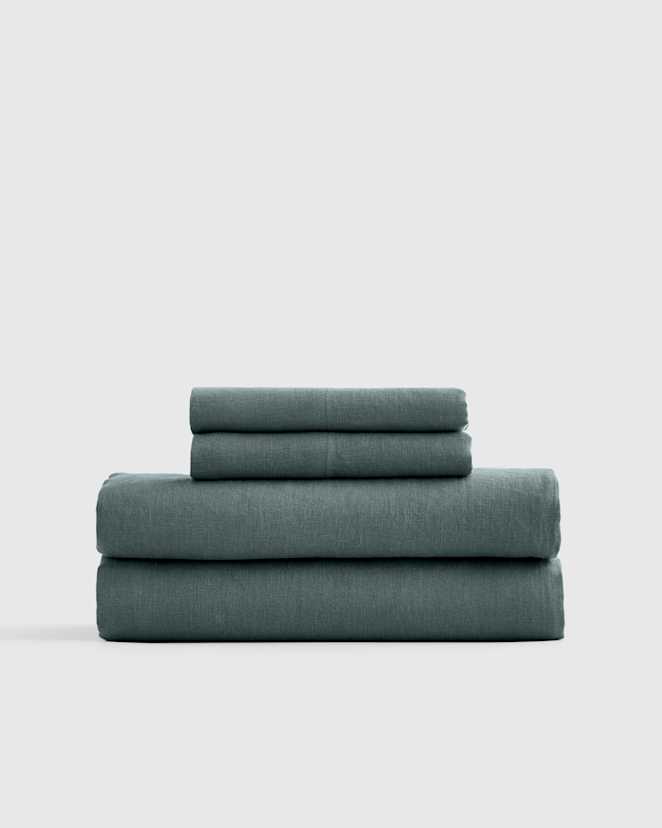 Ocean European Linen Sheet Set