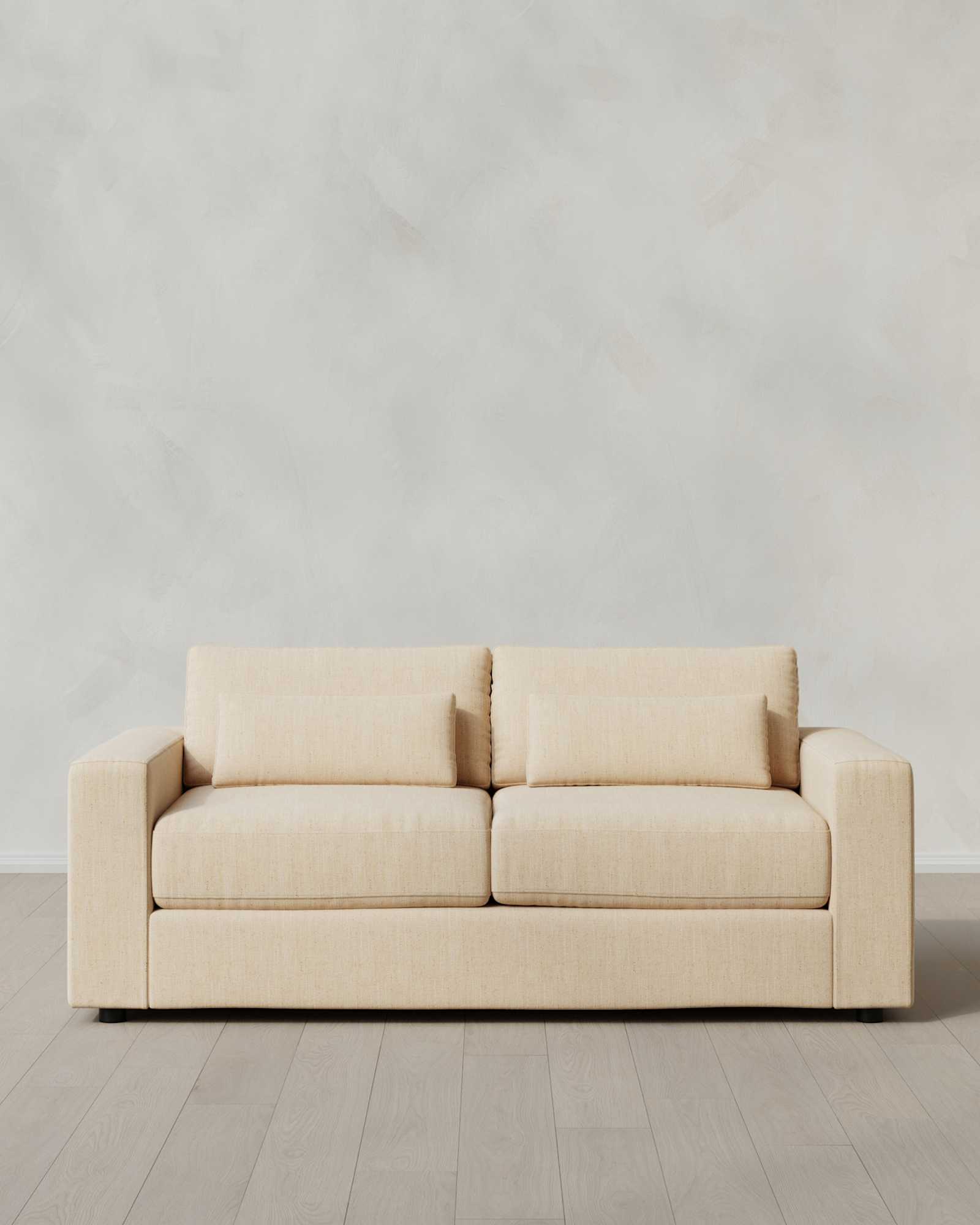 Square Arm Deep Seat 7ft-sofa Nomad Eggshell