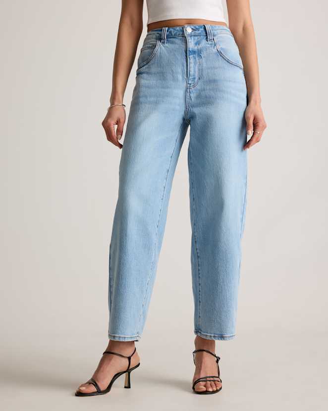Cool Blue Bella Stretch Barrel Jeans