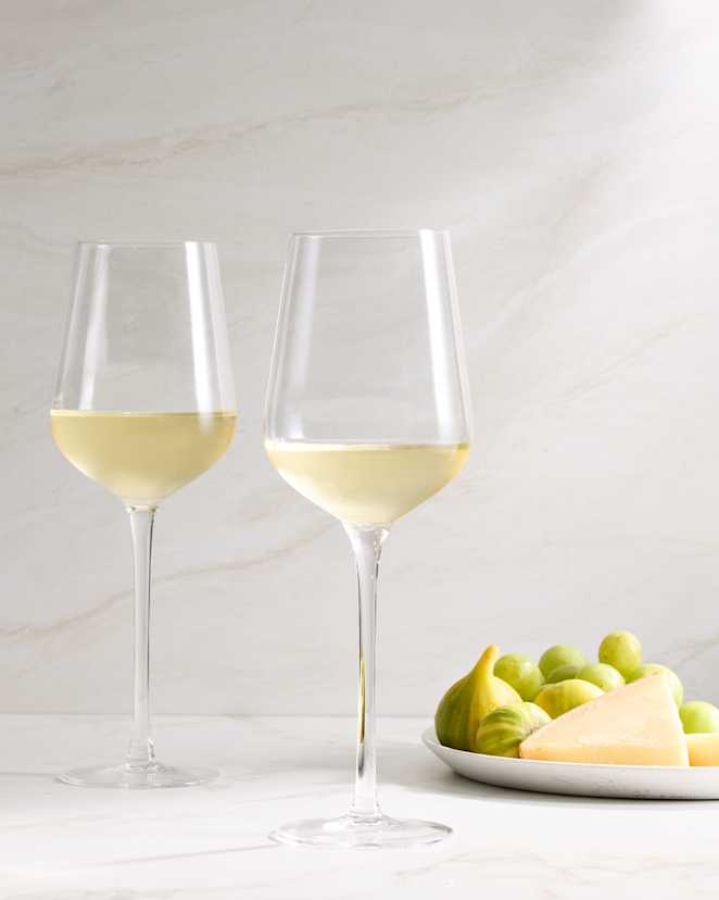 No Color Mouth Blown White Wine Glass (Set of 4)