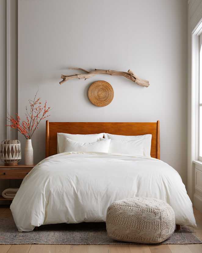 Ivory Organic Brushed Cotton Deluxe Bedding Bundle