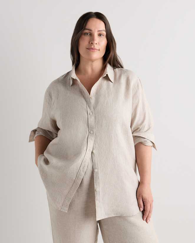 Flax 100% European Linen Long Sleeve Shirt