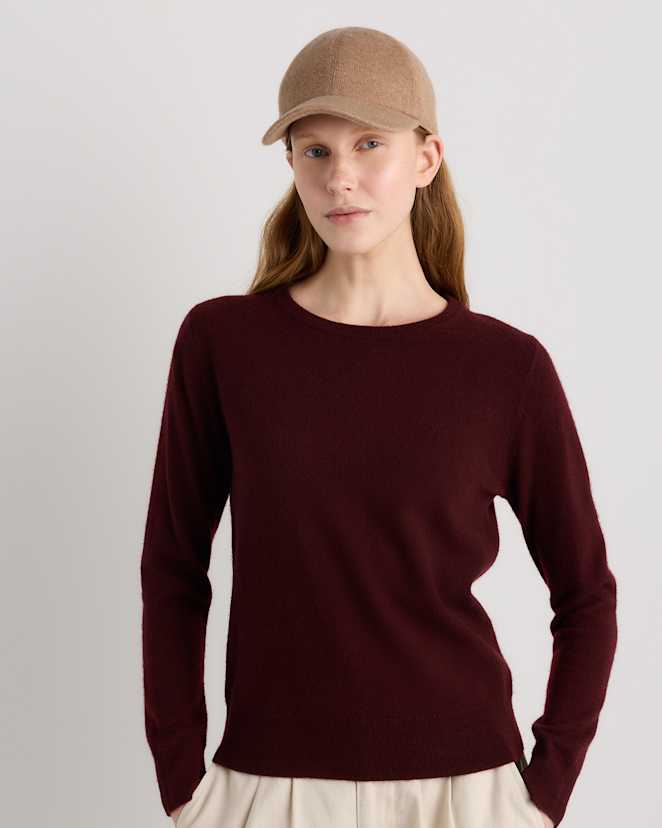 Teak Cashmere Baseball Cap