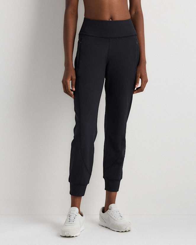 Black Whistler Mid-Rise Thermal Joggers