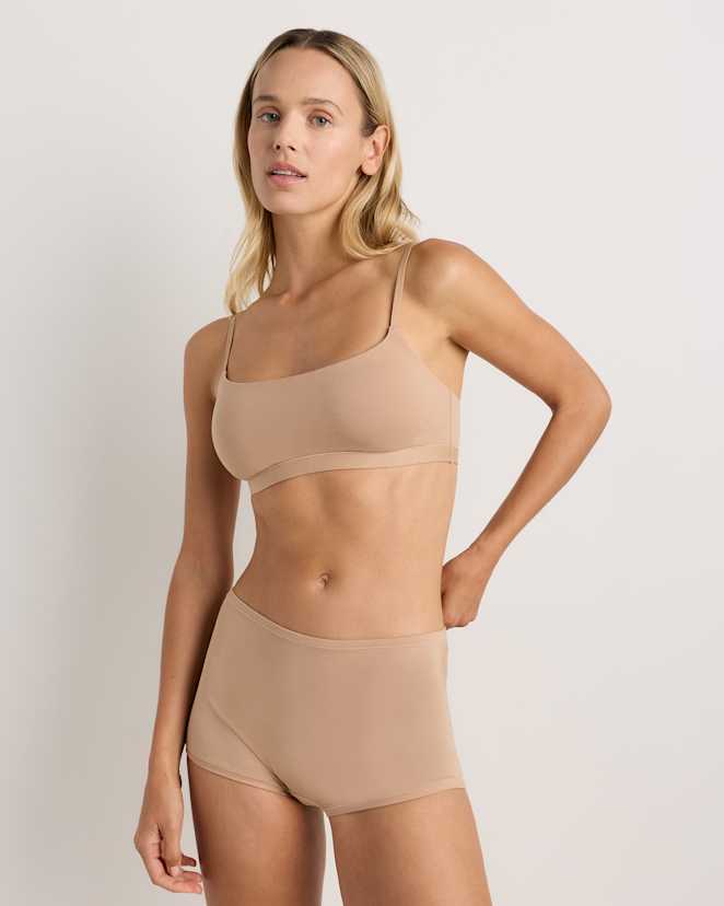 Sand Organic Cotton Boyshort (6-pack)