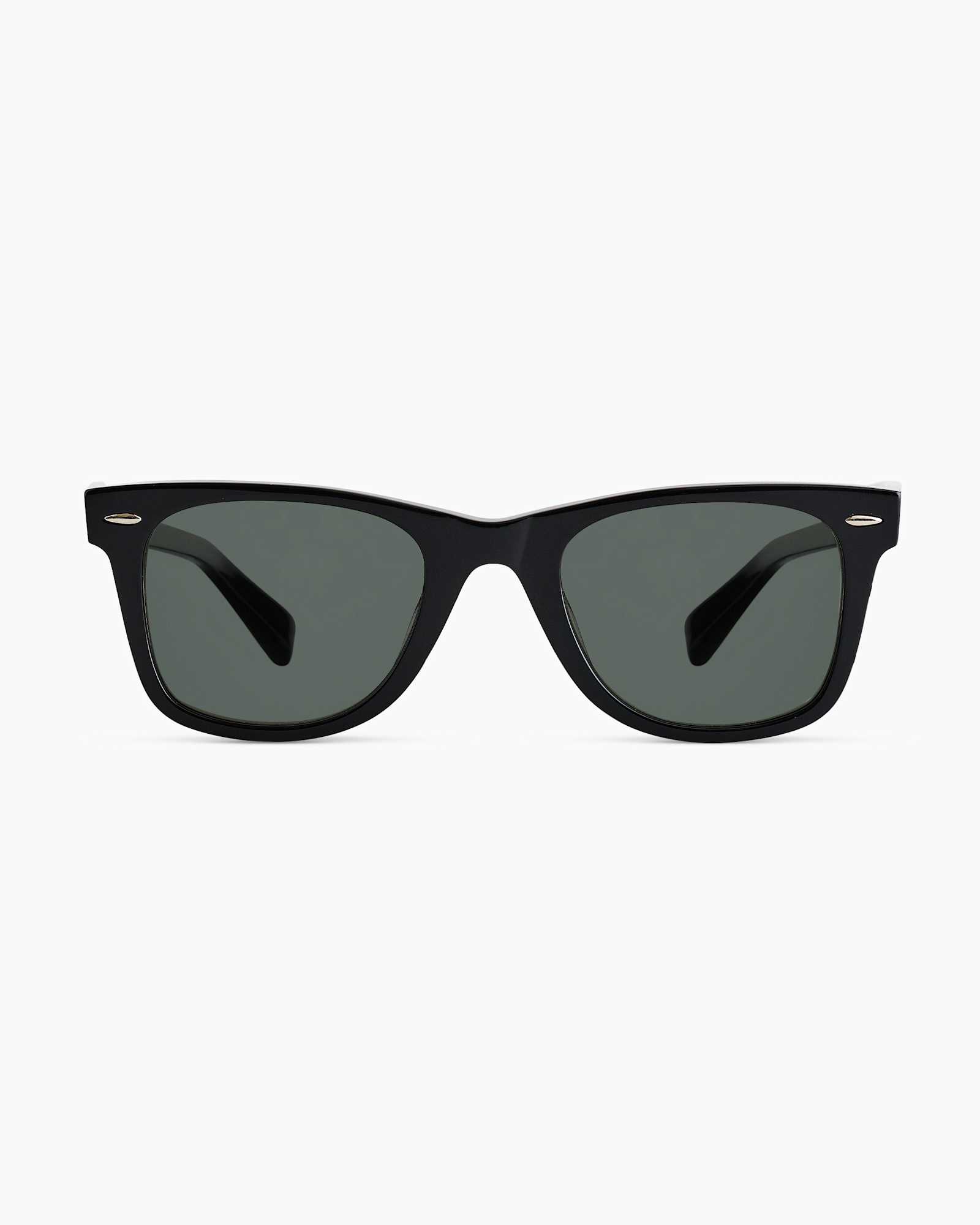 black-with-green-lens Walker Polarized Acetate Sunglasses