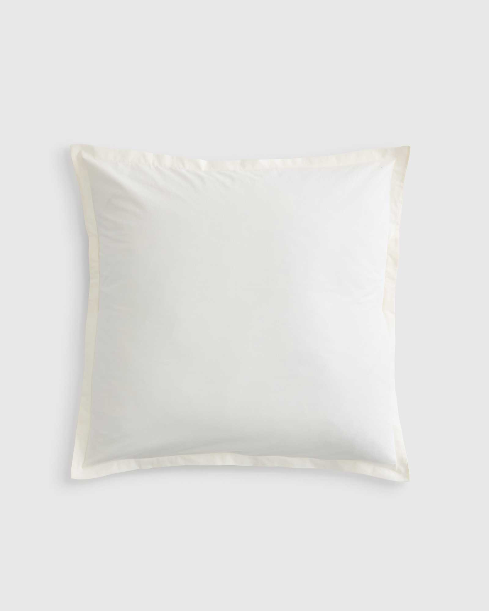Ivory Organic Brushed Cotton Euro Sham