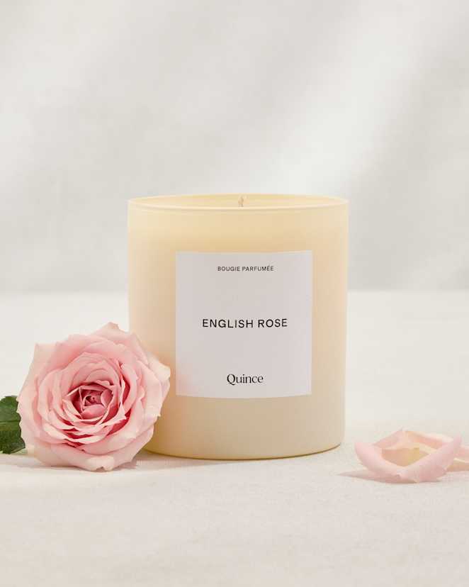 No Color English Rose Candle