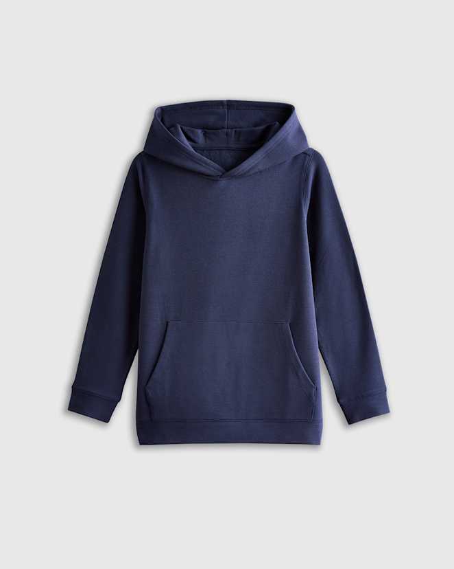 U--609-NVY-160 EDITED Navy SuperSoft Fleece Pullover Hoodie