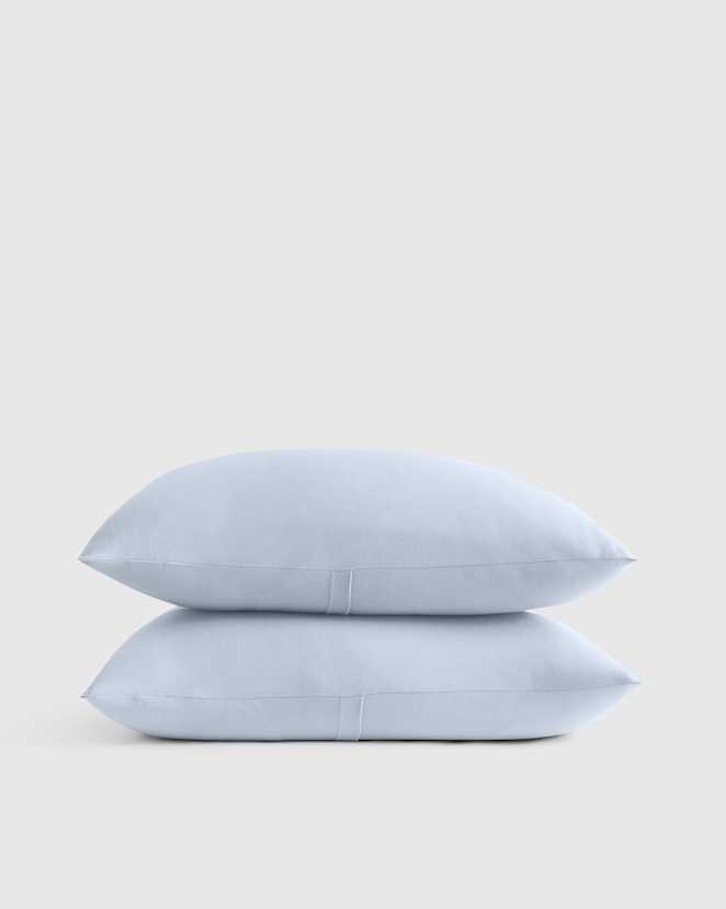 Light Blue Organic Jersey Sham Set