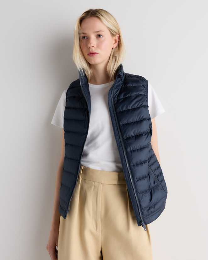 Atlas Navy Lightweight Down Packable Puffer Vest