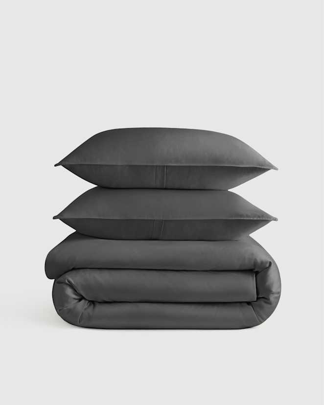 Charcoal Bamboo Duvet Cover Set