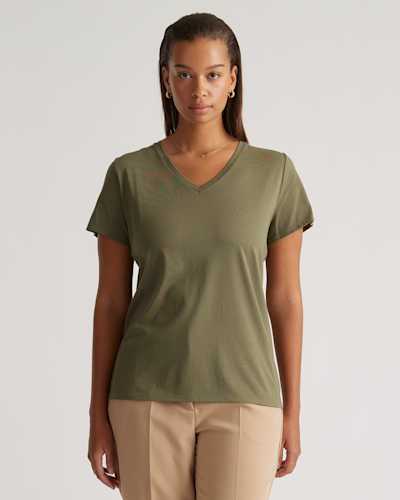 Cotton Modal V-Neck Tee