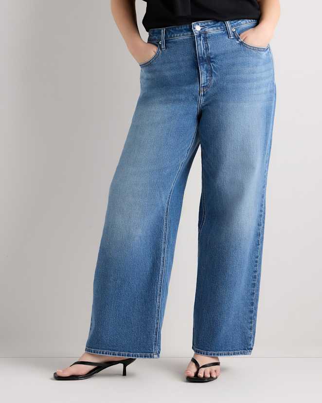 Atlantic Blue Bella Stretch Relaxed Straight Jeans