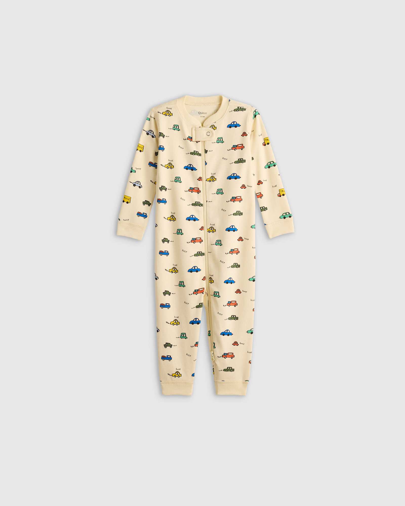 Cars 100% Organic Cotton One Piece Pajama