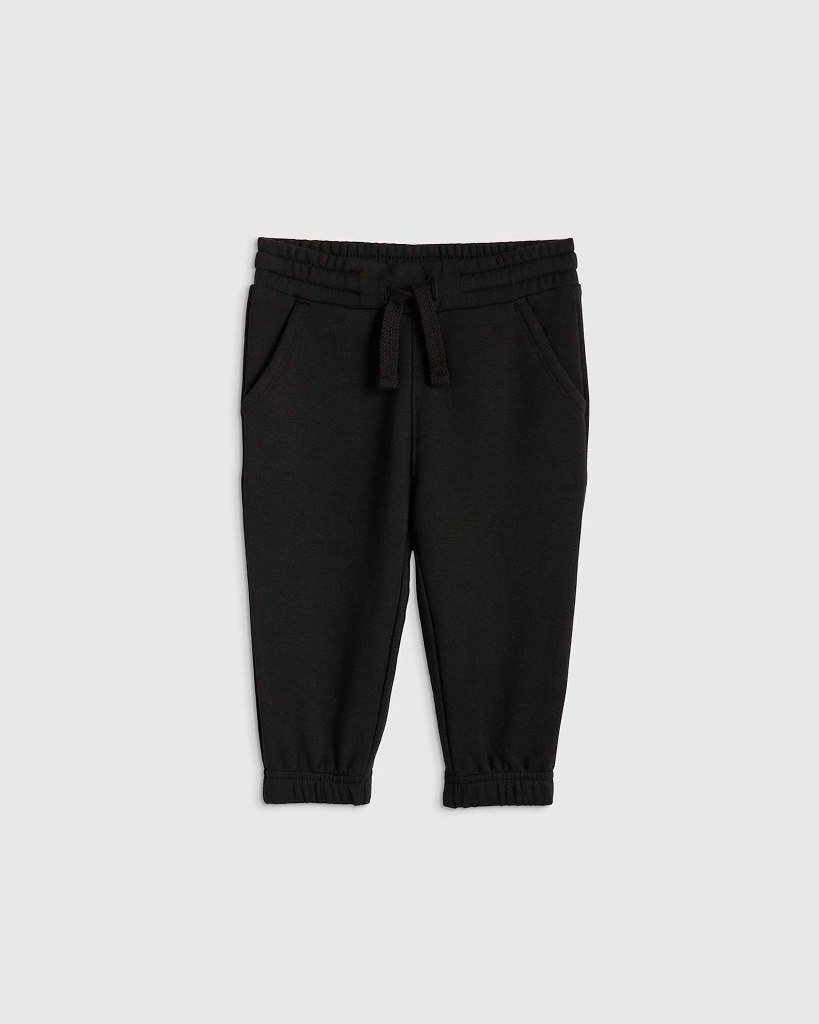 black SuperSoft Fleece Joggers
