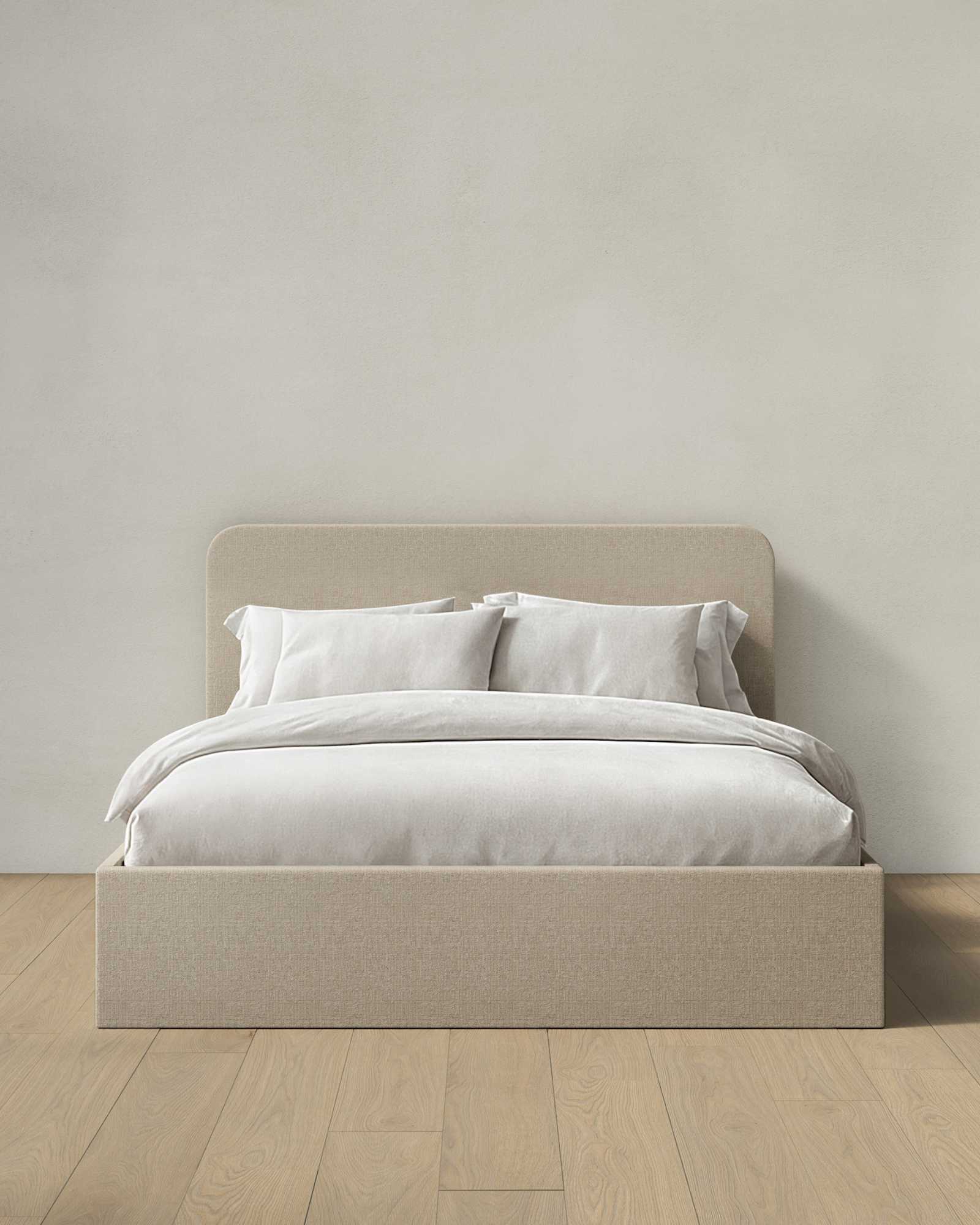 Flax 100% Linen Curved Bed