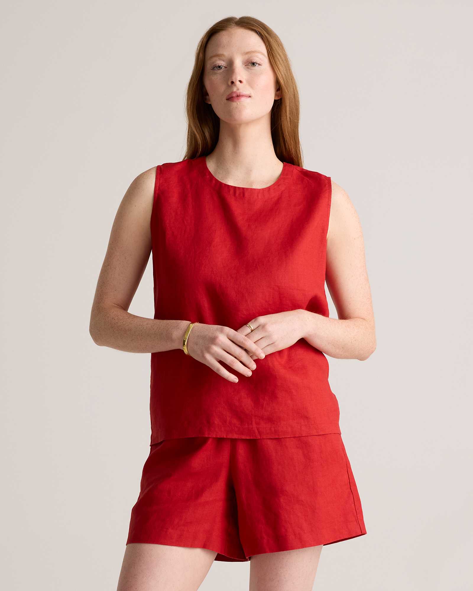 Chile 100% European Linen Tank