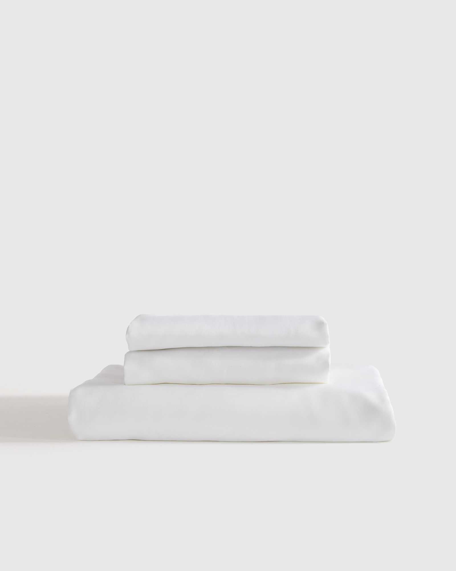 white Bamboo Fitted Sheet Set
