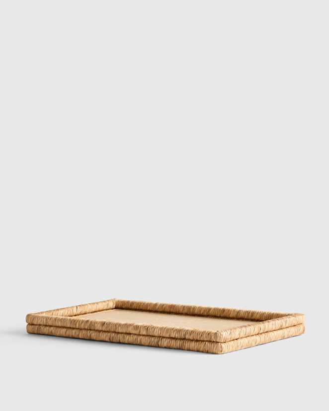 Natural Handwoven Rectangular Decorative Tray