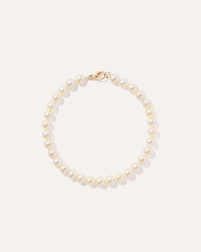 Yellow Gold 14k Gold Freshwater Cultured Pearl Bracelet