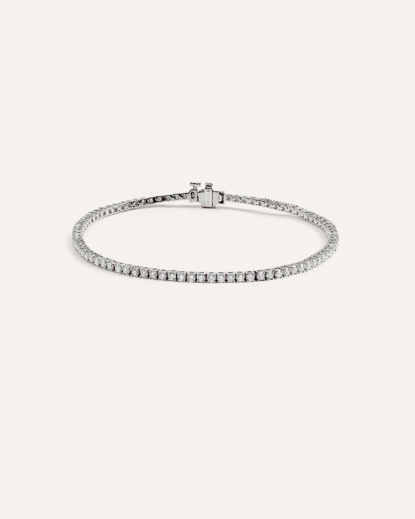 white-gold 14K Gold Lab Grown Diamond Tennis Bracelet - 2ctw