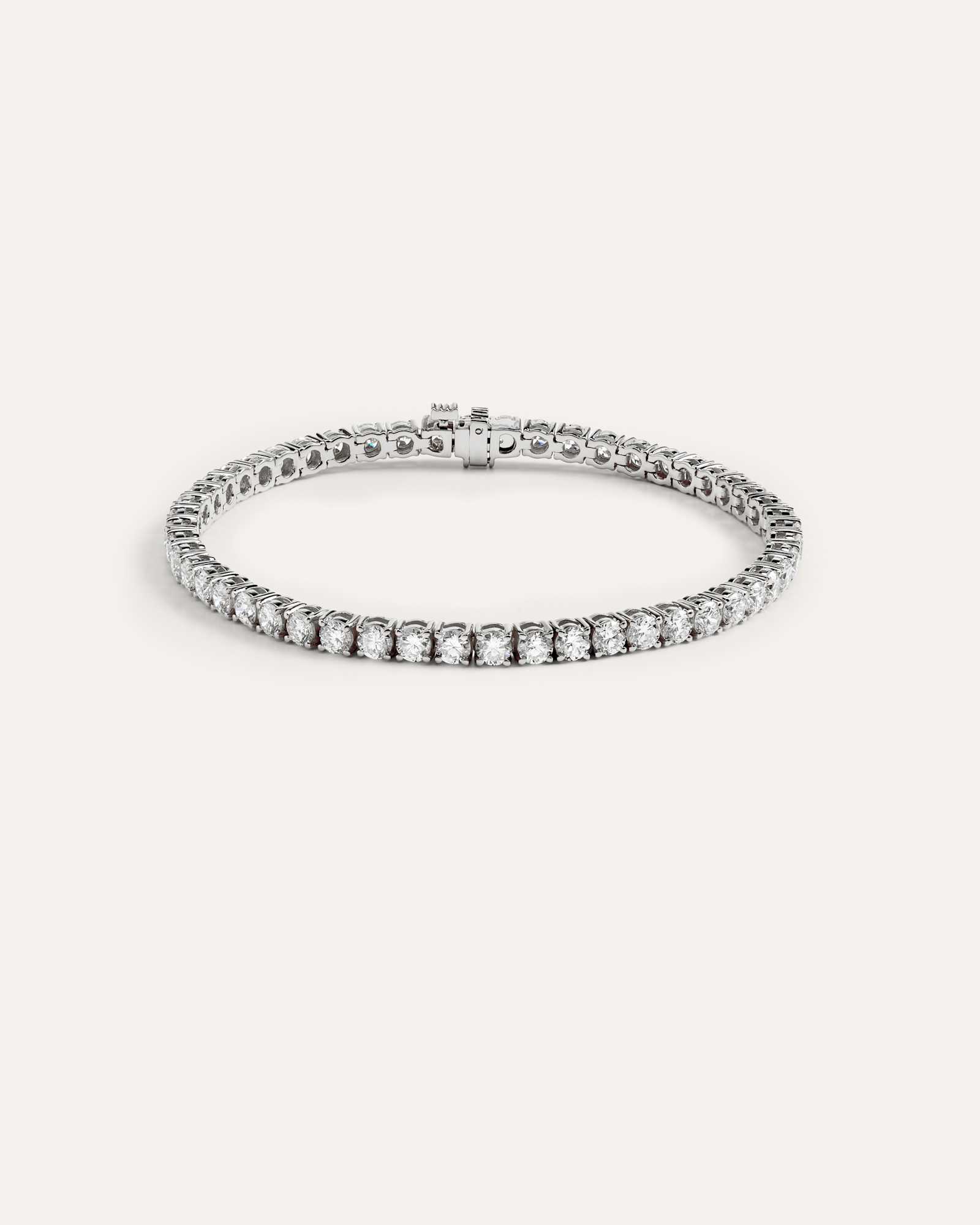 white-gold 14K Gold Lab Grown Diamond Tennis Bracelet - 7ctw