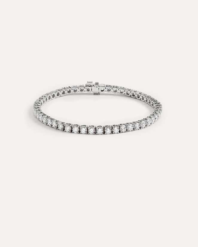 White Gold 14K Gold Lab Grown Diamond Tennis Bracelet