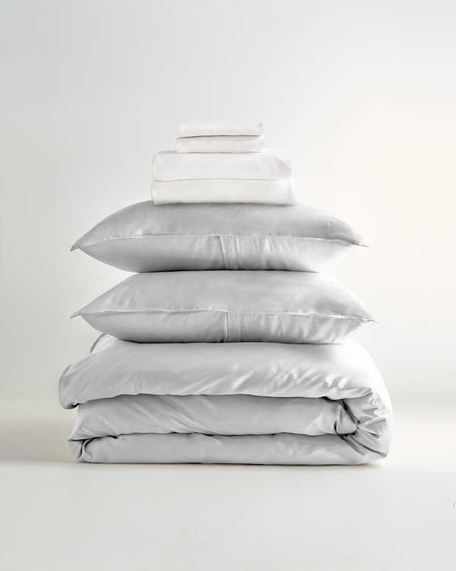 Light Grey Bamboo Deluxe Bedding Bundle