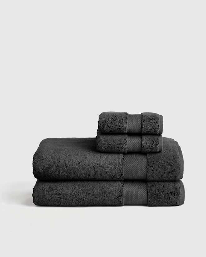 Charcoal Turkish Ultra Plush Bath Sheet Bundle