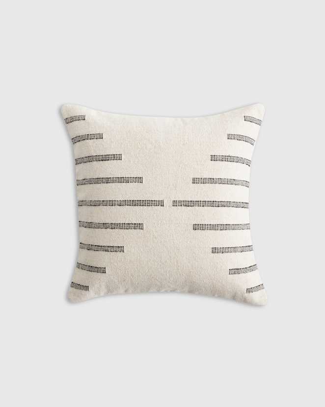 Black Bold Stripe Pillow Cover
