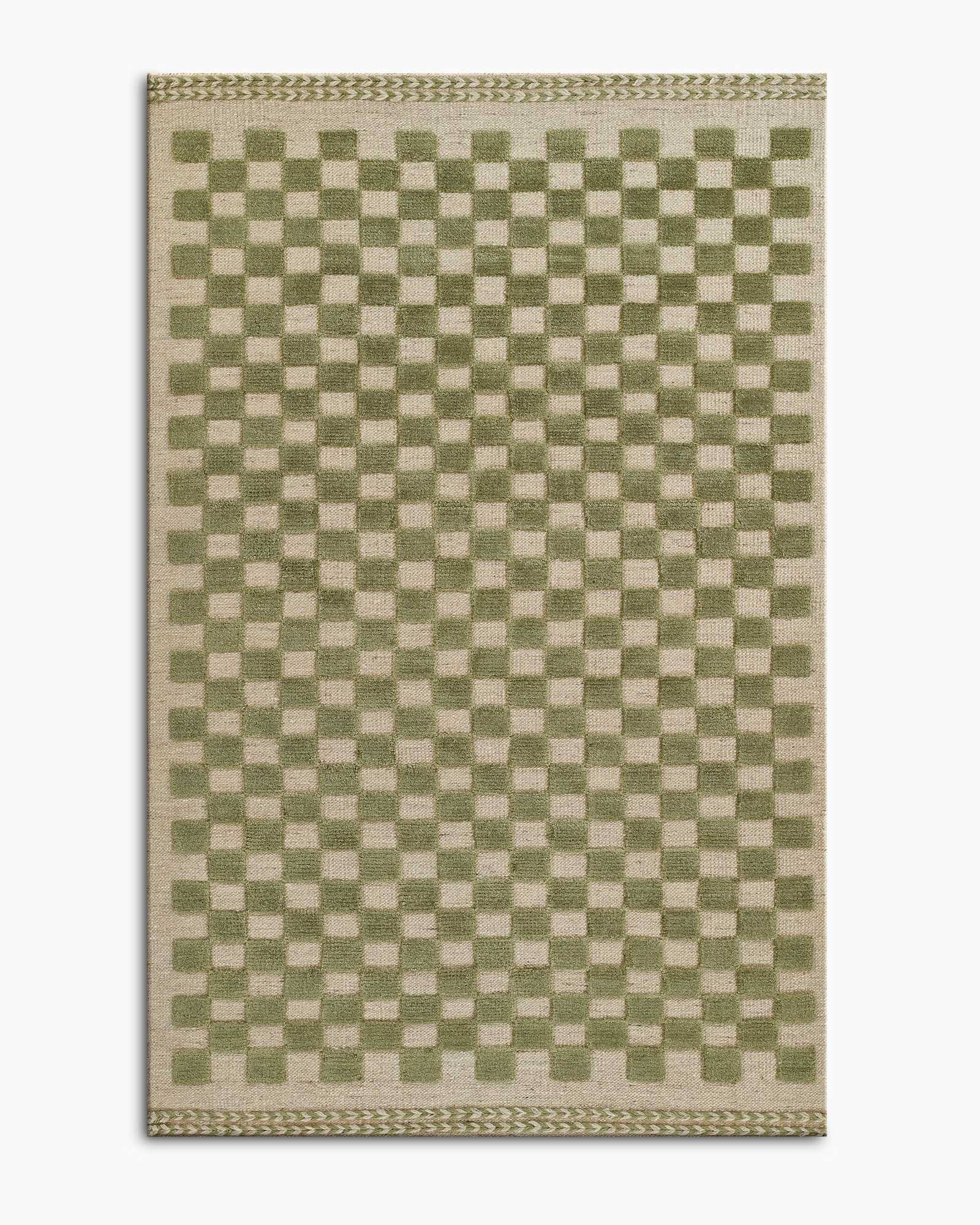 Green Romy Handwoven Wool Rug