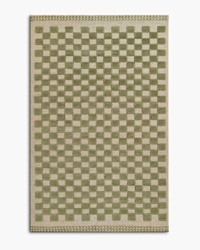 Green Romy Handwoven Wool Rug