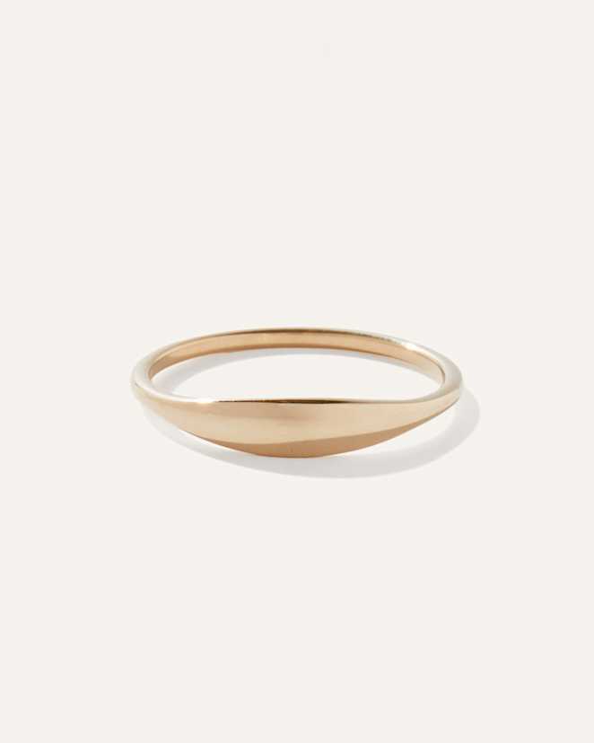 Yellow Gold 14k Gold Slim Signet Ring