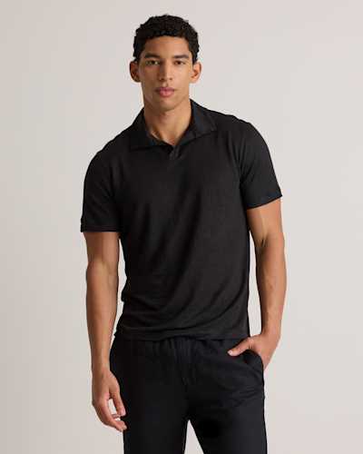 Men's 100% European Linen Jersey Polo