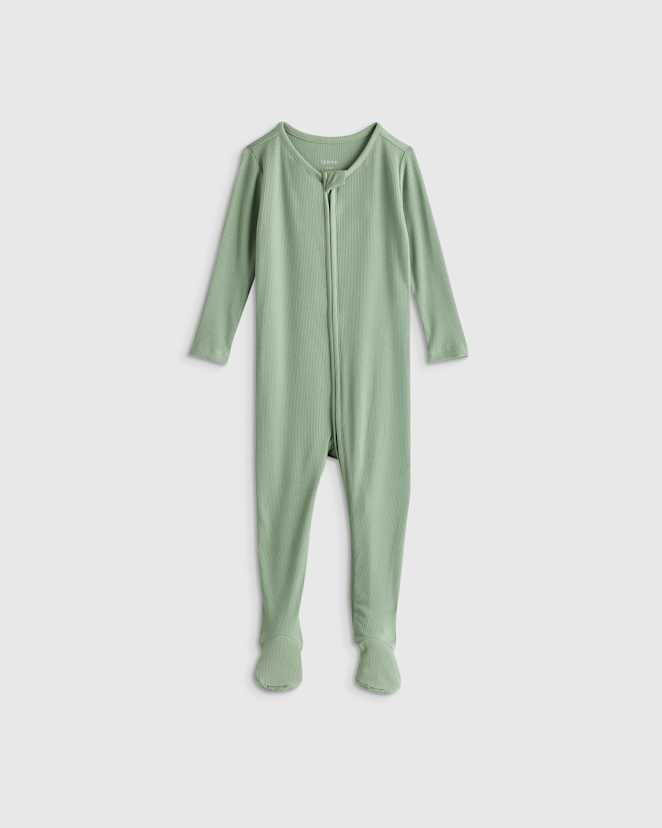 Sage Green Softest Rib Footie