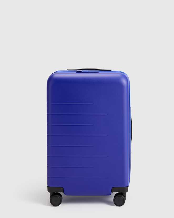 Coastal Cobalt Expandable Small Carry-On Suitcase