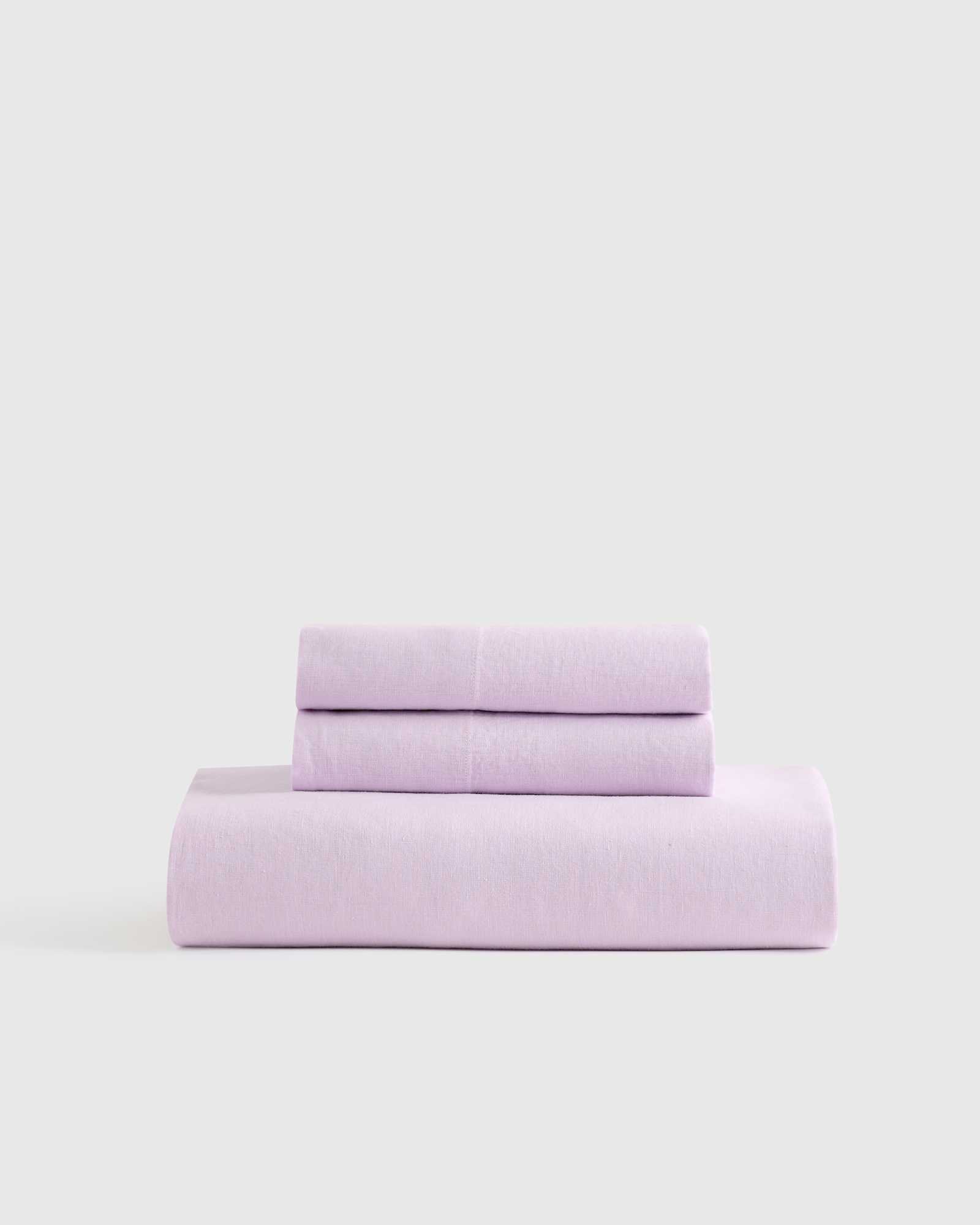 orchid European Linen Fitted Sheet Set