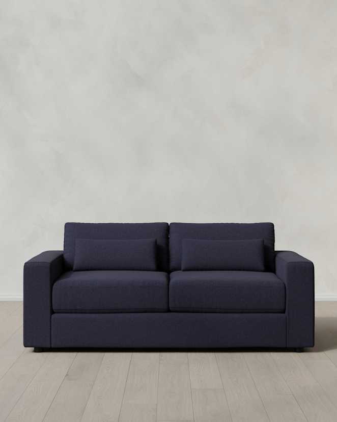 Navy Ashford Deep Seat Sofa in Performance Basketweave