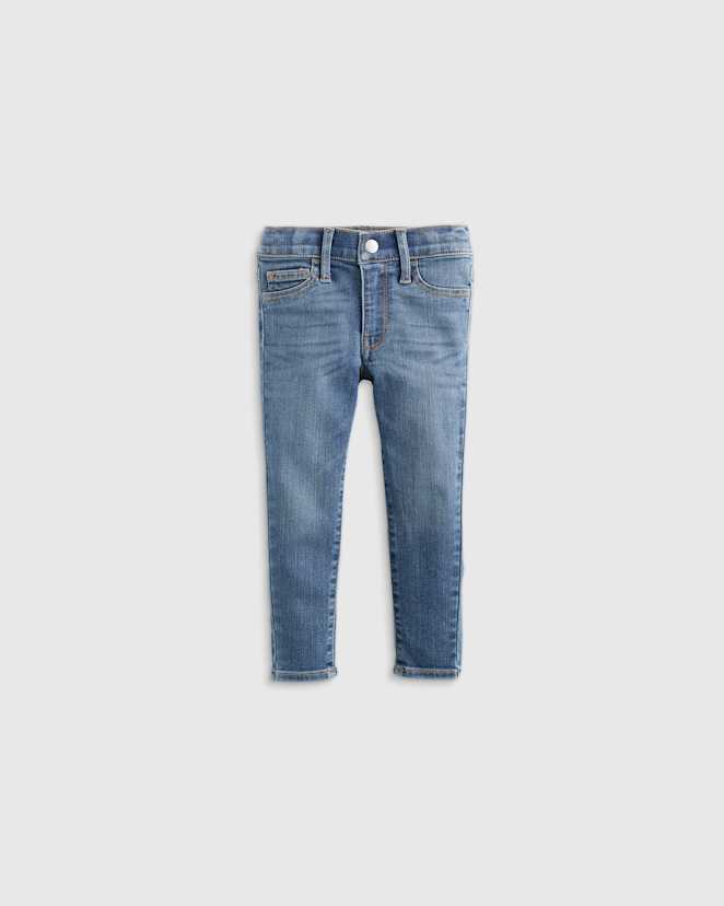 Medium Wash Girls EcoStretch Super Skinny Jeans