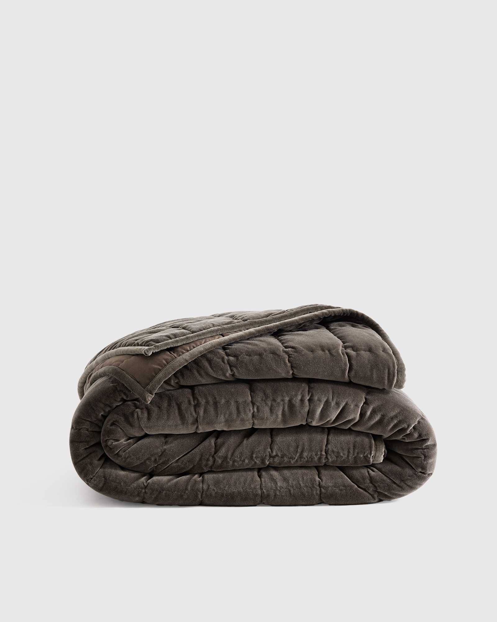 velvet duvet cover heather charcoal