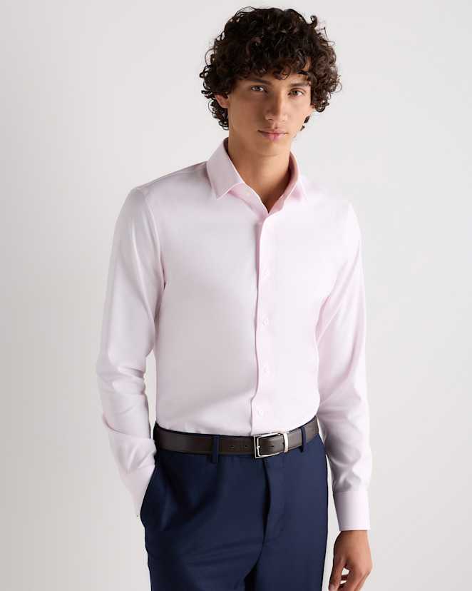 Light Pink Organic Cotton Oxford Non-Iron Dress Shirt