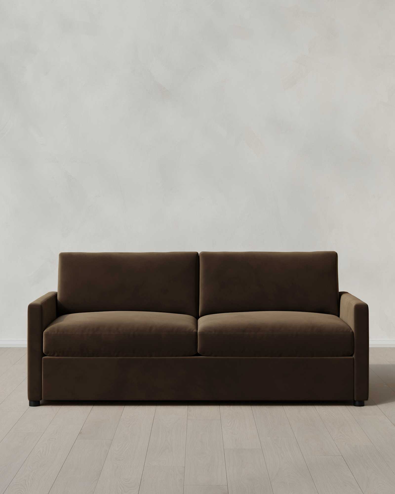 Sable Brennan Sleeper Sofa in Performance Velvet