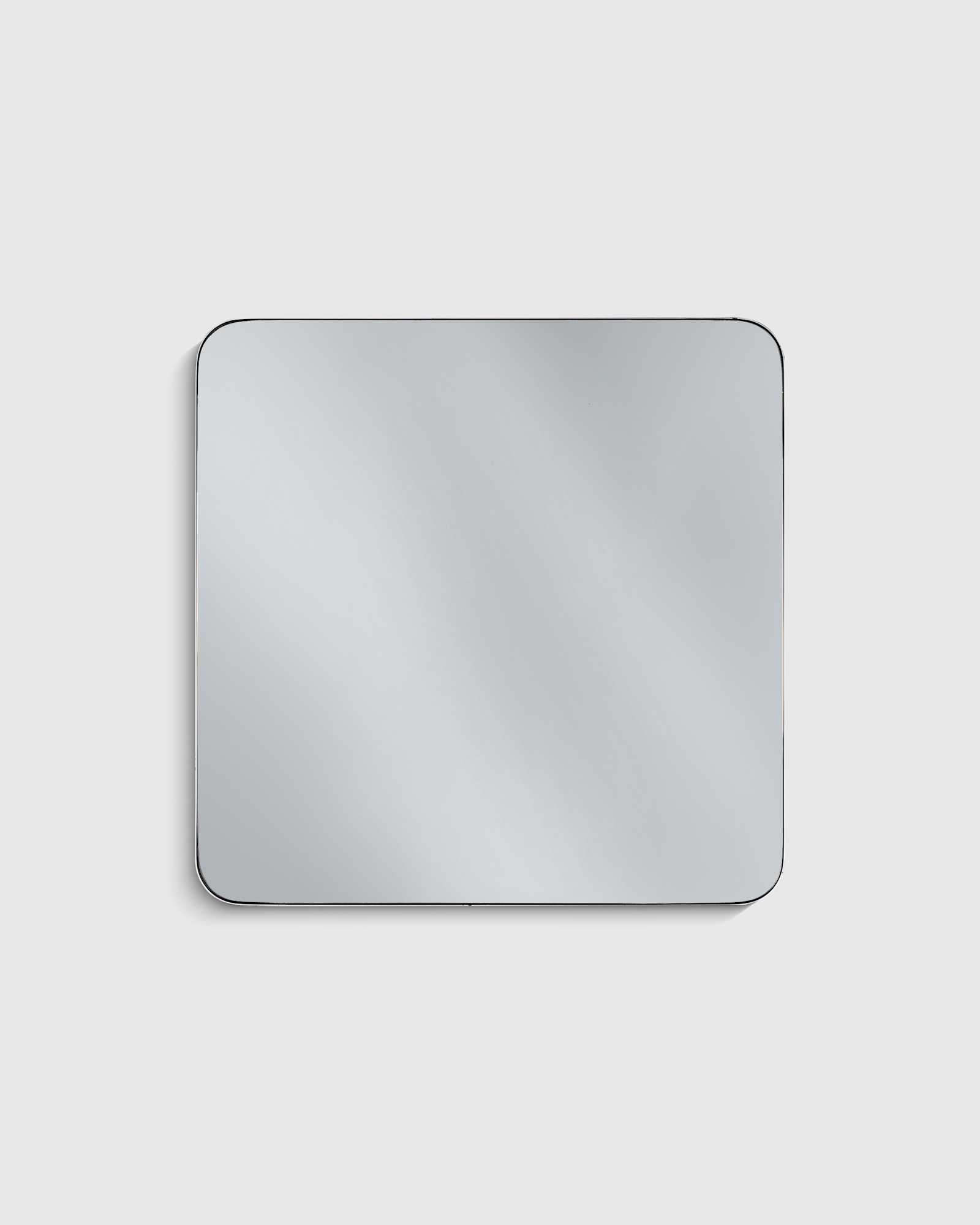 Silver Metal Frame Square Metal Framed Wall Mirror