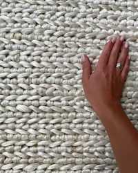Oakley Handwoven Jute Rug - PDP Video Thumbnail (Off-White, 4x5)